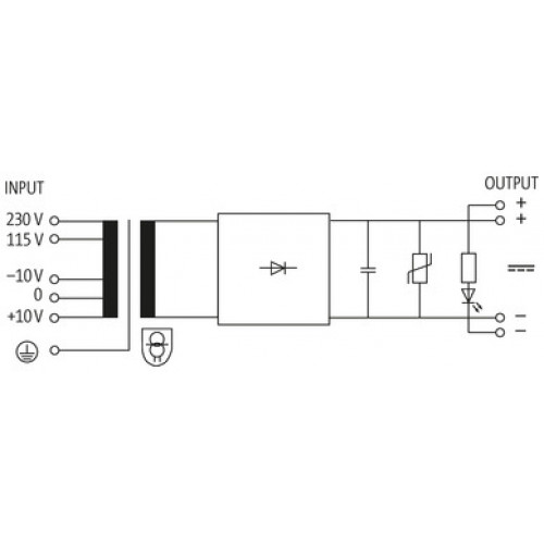 85364 MEN POWER SUPPLY 1/2-PHASE, SMOOTHED