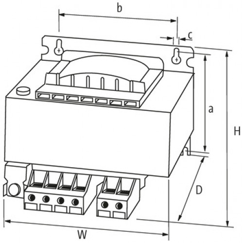866191 MST SINGLE-PHASE CONTROL AND ISOLATION TRANSFORMER