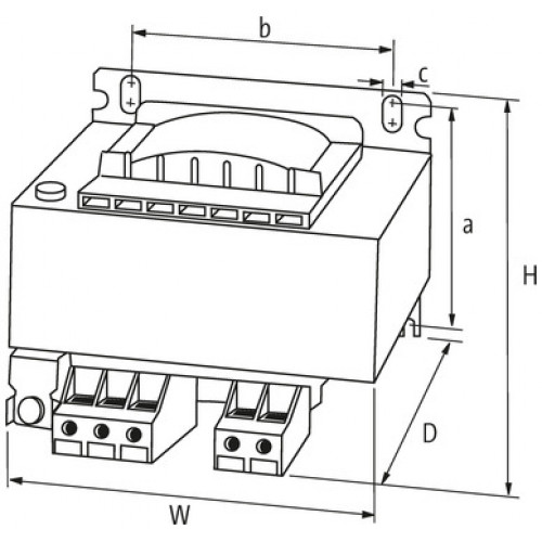 866192 MTS SINGLE-PHASE SAFETY TRANSFORMER