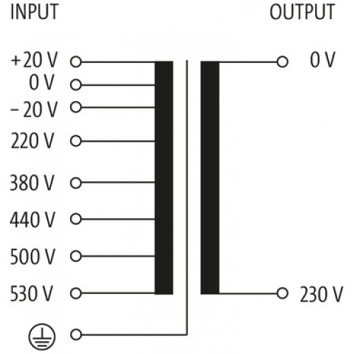 866070 MET SINGLE-PHASE CONTROL AND ISOLATION TRANSFORMER
