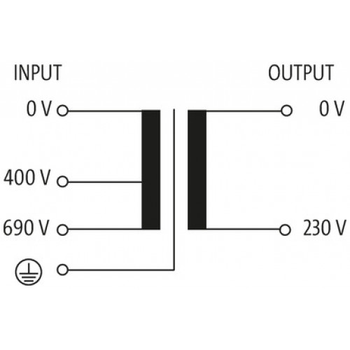 866129 MTS SINGLE-PHASE CONTROL AND ISOLATION TRANSFORMER
