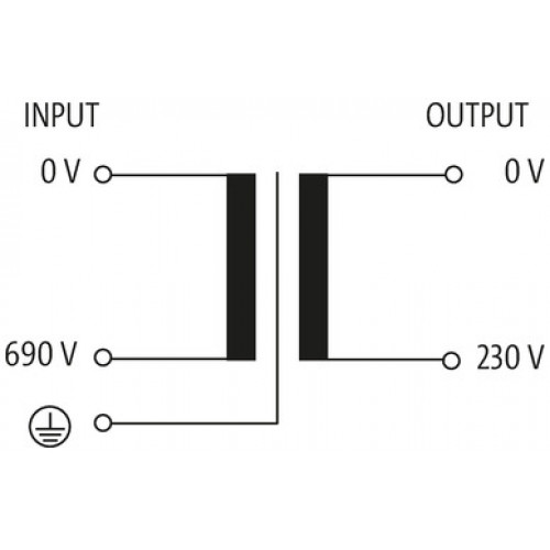 866158 MST SINGLE-PHASE CONTROL AND ISOLATION TRANSFORMER