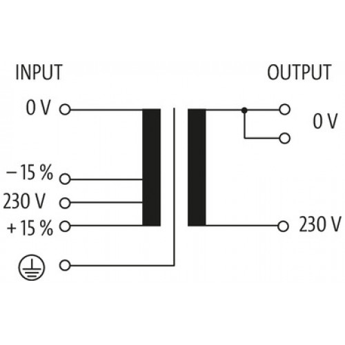 866163 MTS SINGLE-PHASE CONTROL AND ISOLATION TRANSFORMER