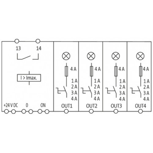 9000-41034-0100400 MICO electronic circuit protection, 4 CHANNELS