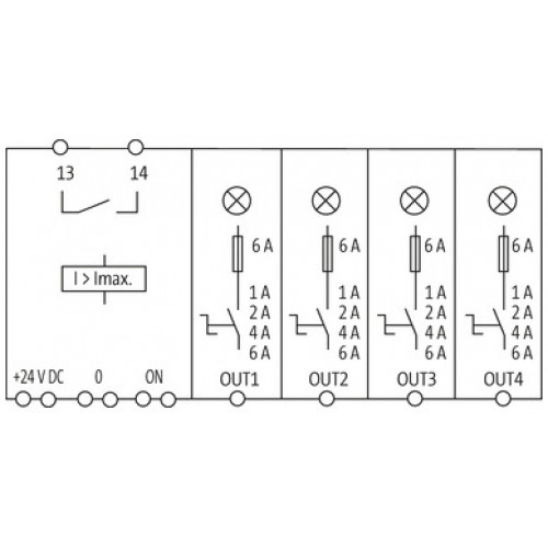 9000-41034-0100600 MICO electronic circuit protection, 4 CHANNELS