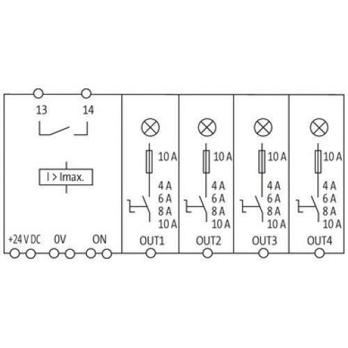 9000-41034-0401000 MICO electronic circuit protection, 4 CHANNELS