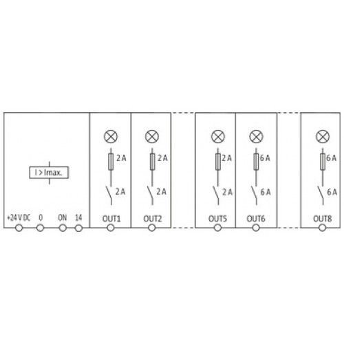 9000-41068-0200600 MICO BASIC 5.2/3.6 ELEC AUX CIRCUIT, 8 CHANNELS