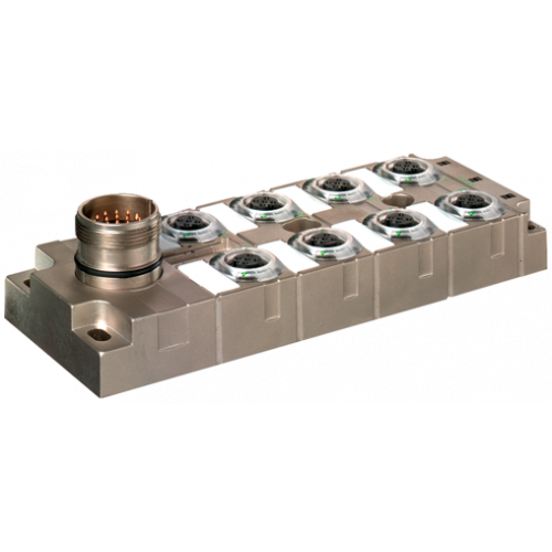 27538 MVP-METALL, 8XM12, 5POLE, M23 19POL. CON.
