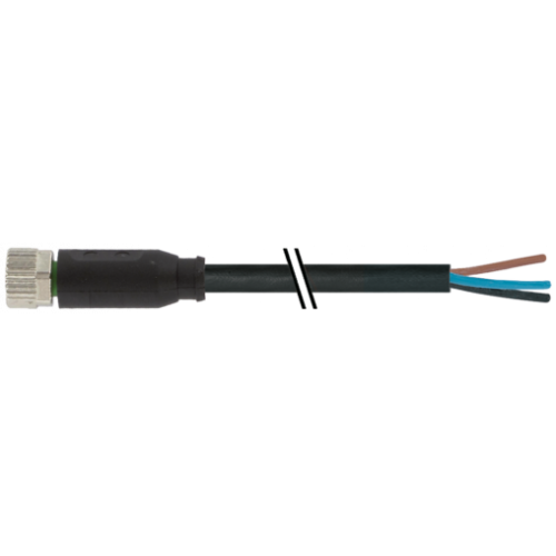 7000-08041-6300500 M8 female 0° A-cod. with cable