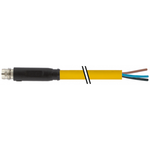 7000-08161-0100150 M8 male 0° A-cod. snap-in with cable