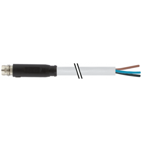 7000-08161-2200500 M8 male 0° A-cod. snap-in with cable