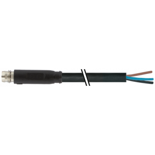 7000-08161-6100030 M8 male 0° A-cod. snap-in with cable