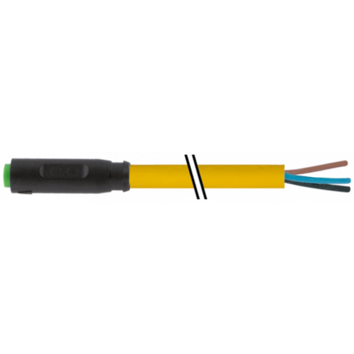 7000-08201-0100150 M8 female 0° A-cod. snap-in with cable