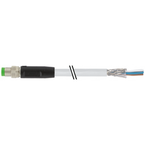 7000-08701-2000150 M8 male 0° A-cod. with cable shielded