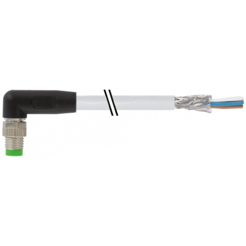 7000-08731-2410750 M8 male 90° A-cod. with cable shielded