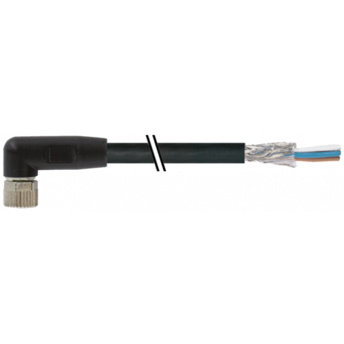 7000-08781-6000150 M8 female 90° A-cod. with cable shielded