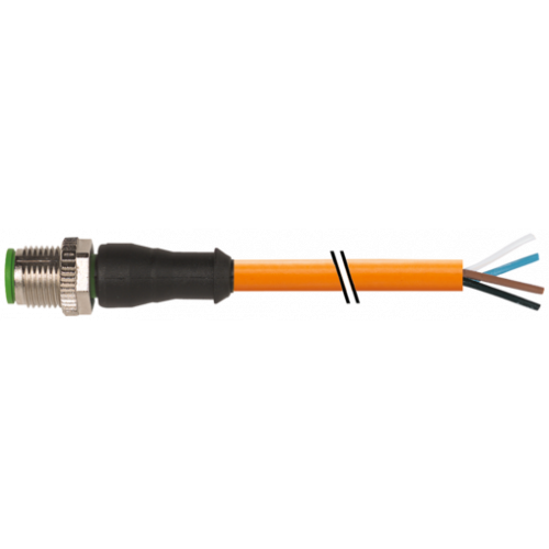 7000-12021-8460050 M12 male 0° A-cod. with cable