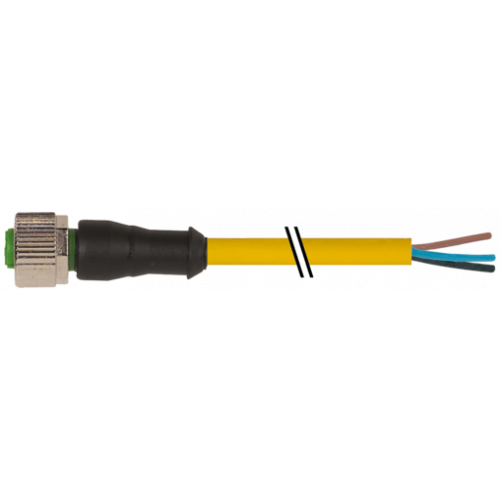 7000-12181-0132000 M12 female 0° A-cod. with cable