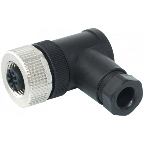 7000-13001-0000000 M12 FEMALE 90° FIELD-WIREABLE SCREW TERM.