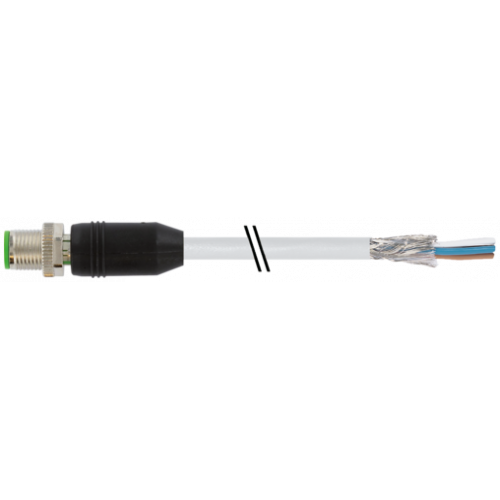 7000-13081-2411700 M12 male 0° A-cod. with cable shielded