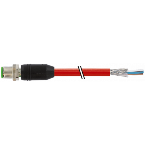 7000-14541-7920150 M12 male 0° D-cod. with cable shielded