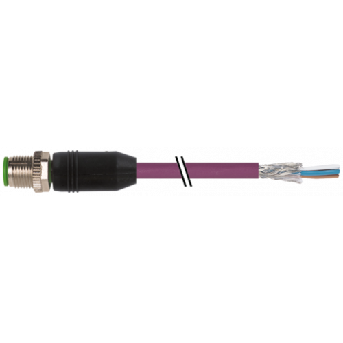 7000-13105-8030300 M12 male 0° A-cod. with cable