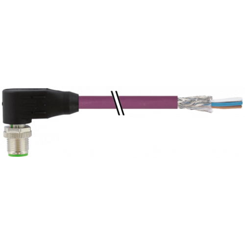 7000-14561-7980150 M12 male 90° D-cod. with cable shielded