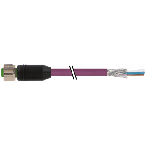 7000-13225-8031000 M12 female 0° A-cod. with cable