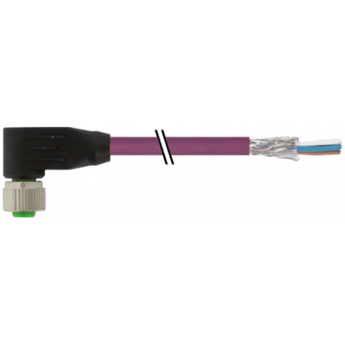 7000-13251-8030030 M12 female 90° A-cod. with cable