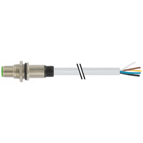 7000-13607-2150100 M12 male recept. A-cod. rear