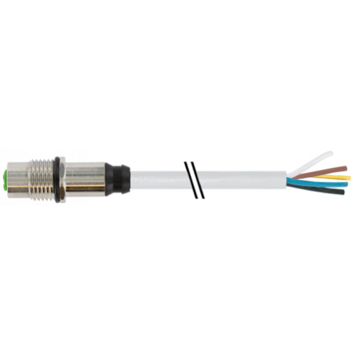 7000-13627-2151000 M12 female recept. A-cod. rear
