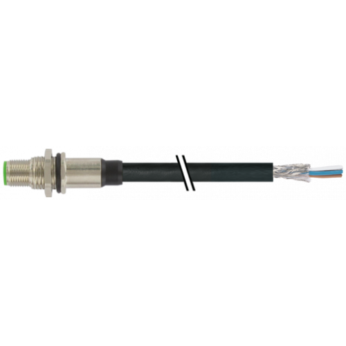 7000-13591-6410150 M12 male recept. A-cod. shielded rear
