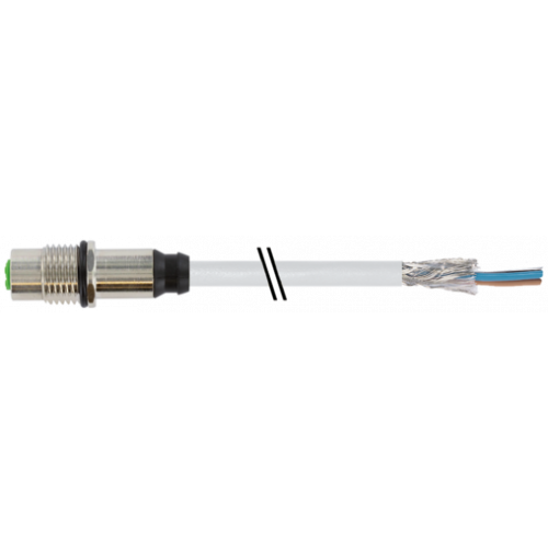 7000-13611-2010030 M12 female recept. A-cod. shielded rear