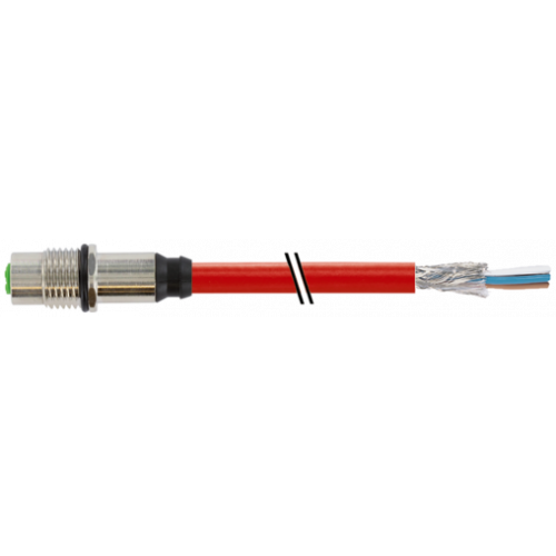 7000-14511-7920250 M12 female recept. D-cod. shielded rear