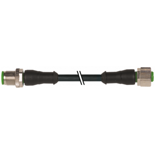 7004-40021-6240100 M12 male 0° / M12 female 0° A-cod. V4A