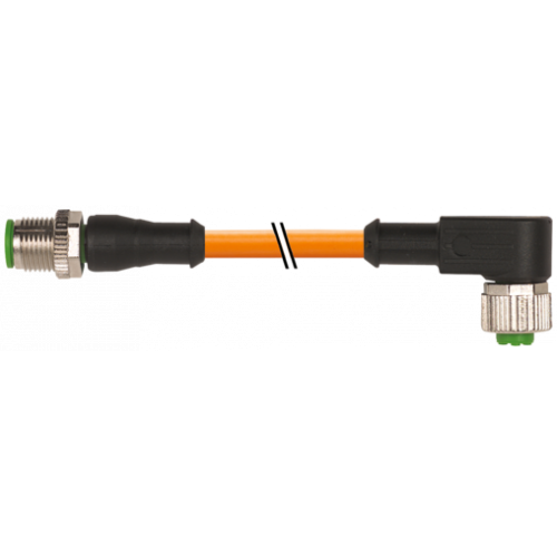 7000-40121-8460030 M12 male 0° / M12 female 90° A-cod.