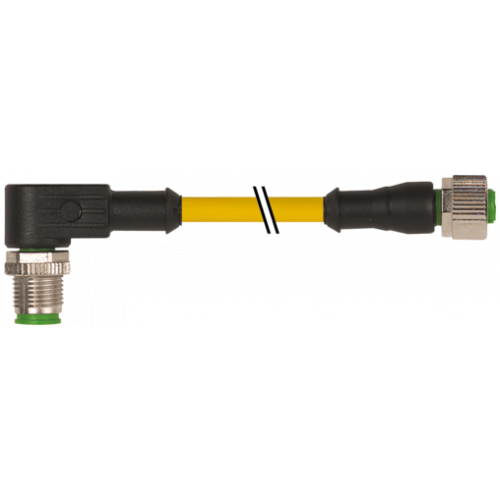 7004-40201-0240200 M12 male 90° / M12 female 0° A-cod. V4A