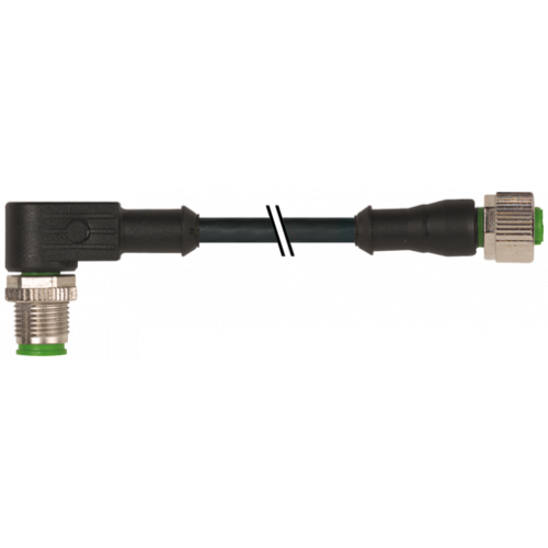 7000-40171-6130030 M12 male 90° / M12 female 0° A-cod.