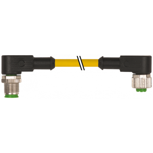 7000-40241-0130030 M12 male 90° / M12 female 90° A-cod.