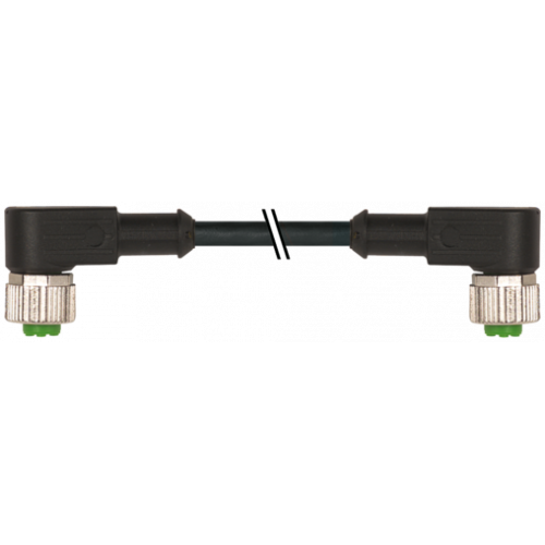 7000-40291-7320100 M12 female 90° / M12 female 90° A-cod.