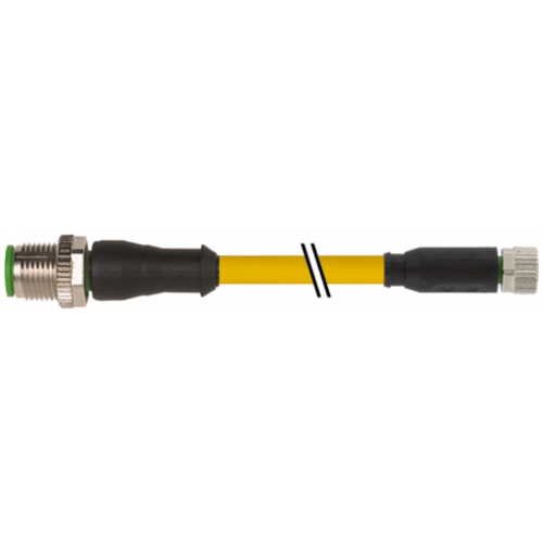 7700-40561-U030030 M12 male 0° / M8 female 0° A-cod.