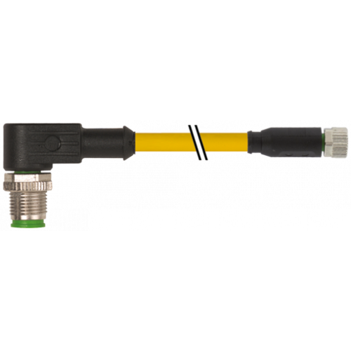 7000-40661-0100030 M12 male 90° / M8 female 0° A-cod.