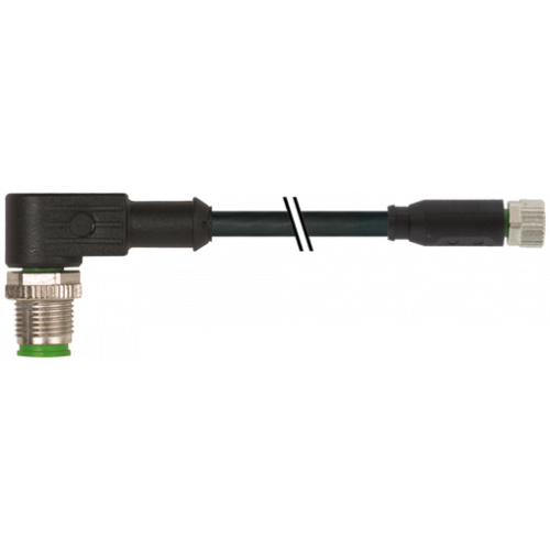 7000-40661-6100030 M12 male 90° / M8 female 0° A-cod.