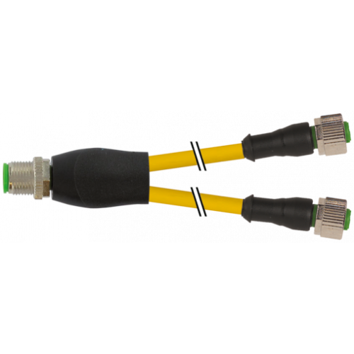 7001-40701-0230060 Y-Distributor M12 male / M12 female 0°