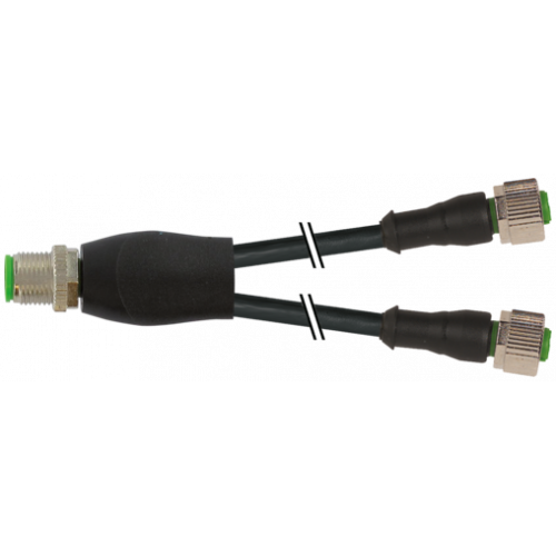 7004-40701-6330030 Y-Distributor M12 male / M12 female 0° A-cod. V4A