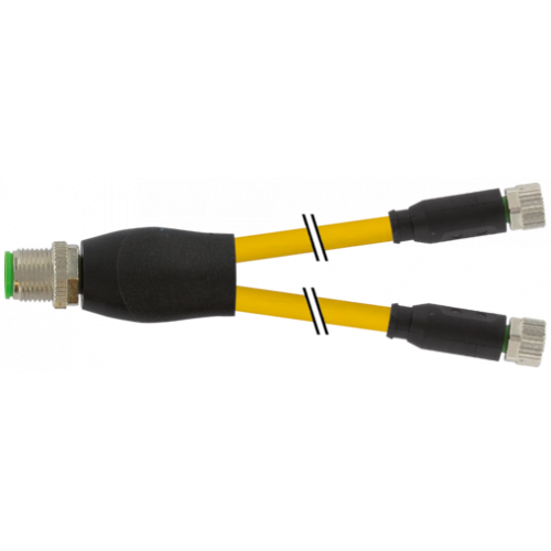 7999-40821-0330150 M12 Y-DISTRIBUTOR / M8 FEMALE 0°