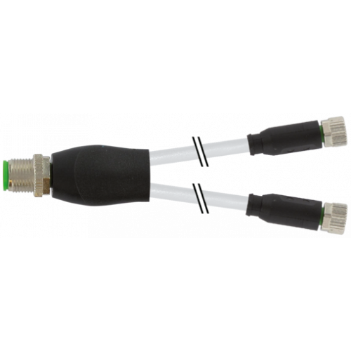 7999-40821-2330030 M12 Y-DISTRIBUTOR / M8 FEMALE 0°