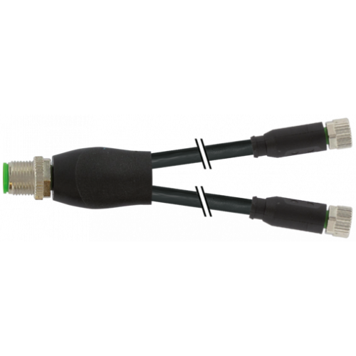 7000-40821-6200100 Y-Distributor M12 male / M8 female 0° A-cod. 7000-40821-6200100 Y-Distributor M12 male / M8 female 0° A-cod.