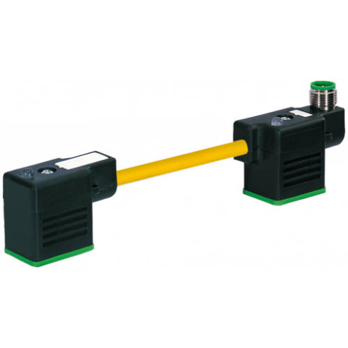 7000-41781-0160000 M12 male on top A-cod. / MSUD double valve BI-11mm