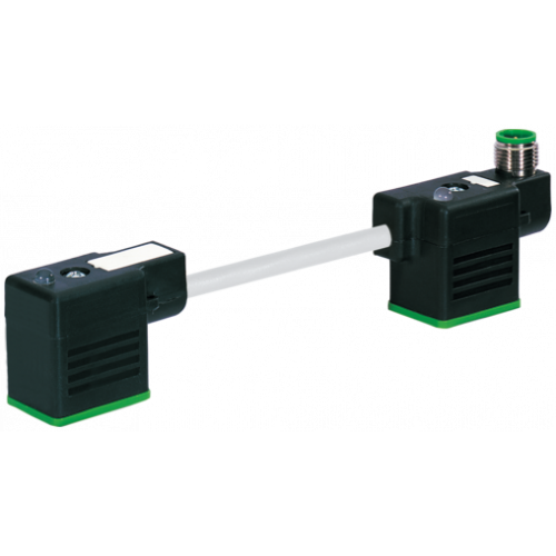 7000-41761-2160000 M12 male on top A-cod. / MSUD double valve BI-11mm